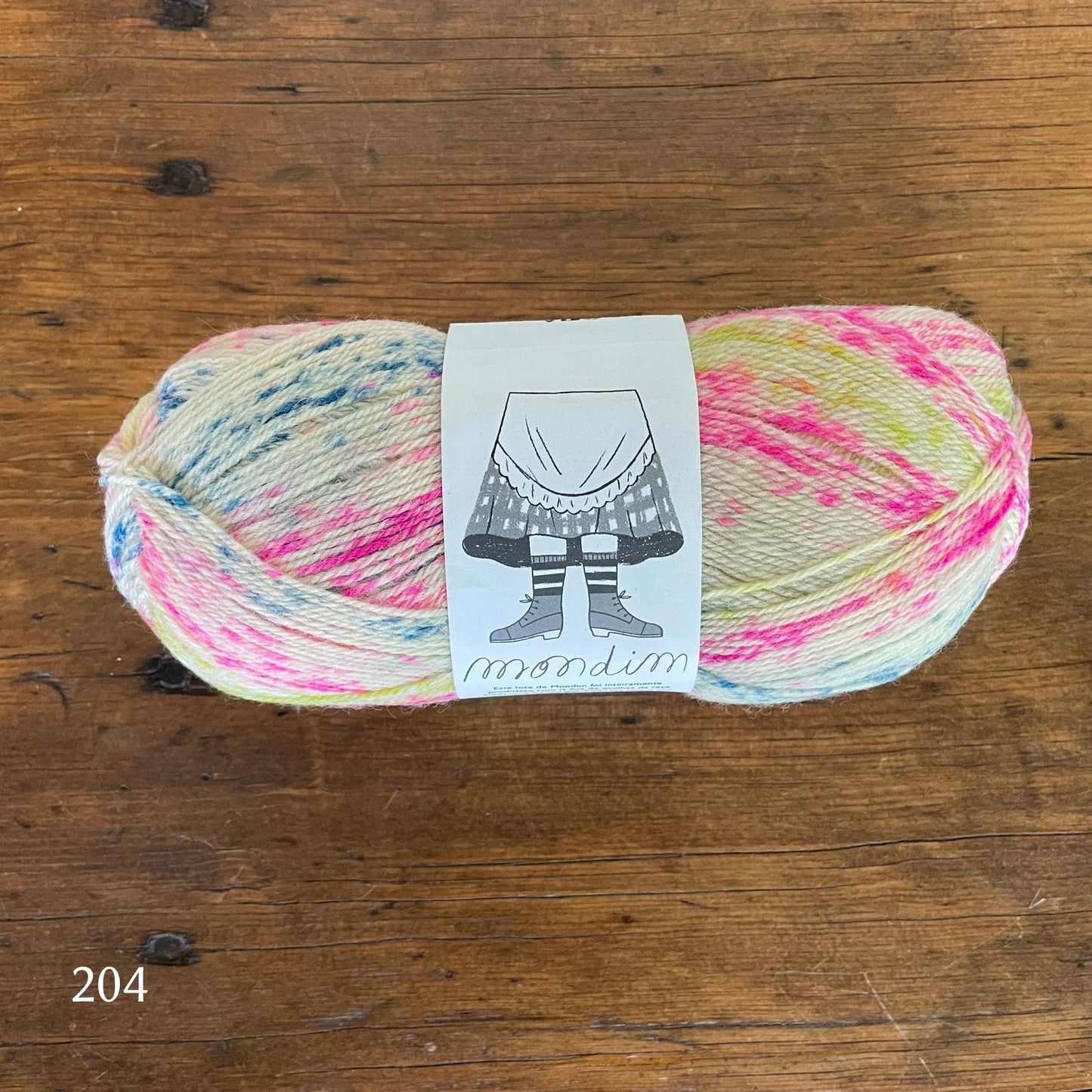 MONDIM non-superwash sock yarn - 100% fine portuguese wool 100g 385m 25% off