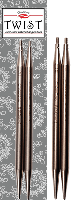 ChiaoGoo Twist Stainless Steel Tips 8cm (3 inch) SHORTIES