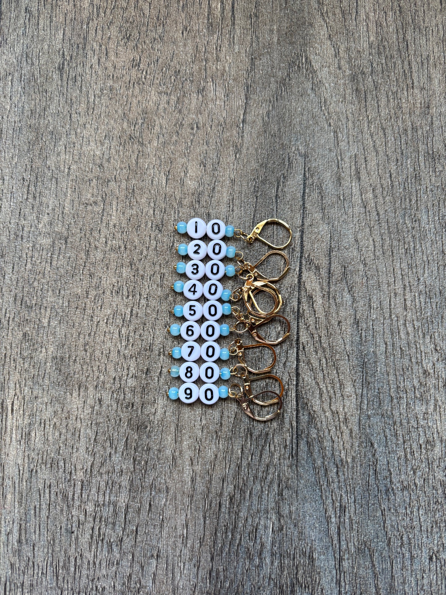 Stitch Markers - Keeping Count - Set of 9