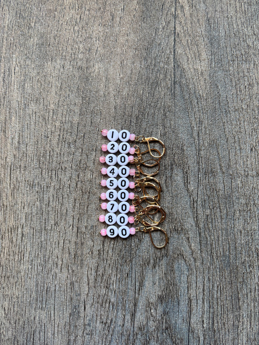 Stitch Markers - Keeping Count - Set of 9