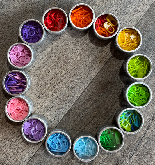 Stitch Markers - 30 Locking Stitch Markers