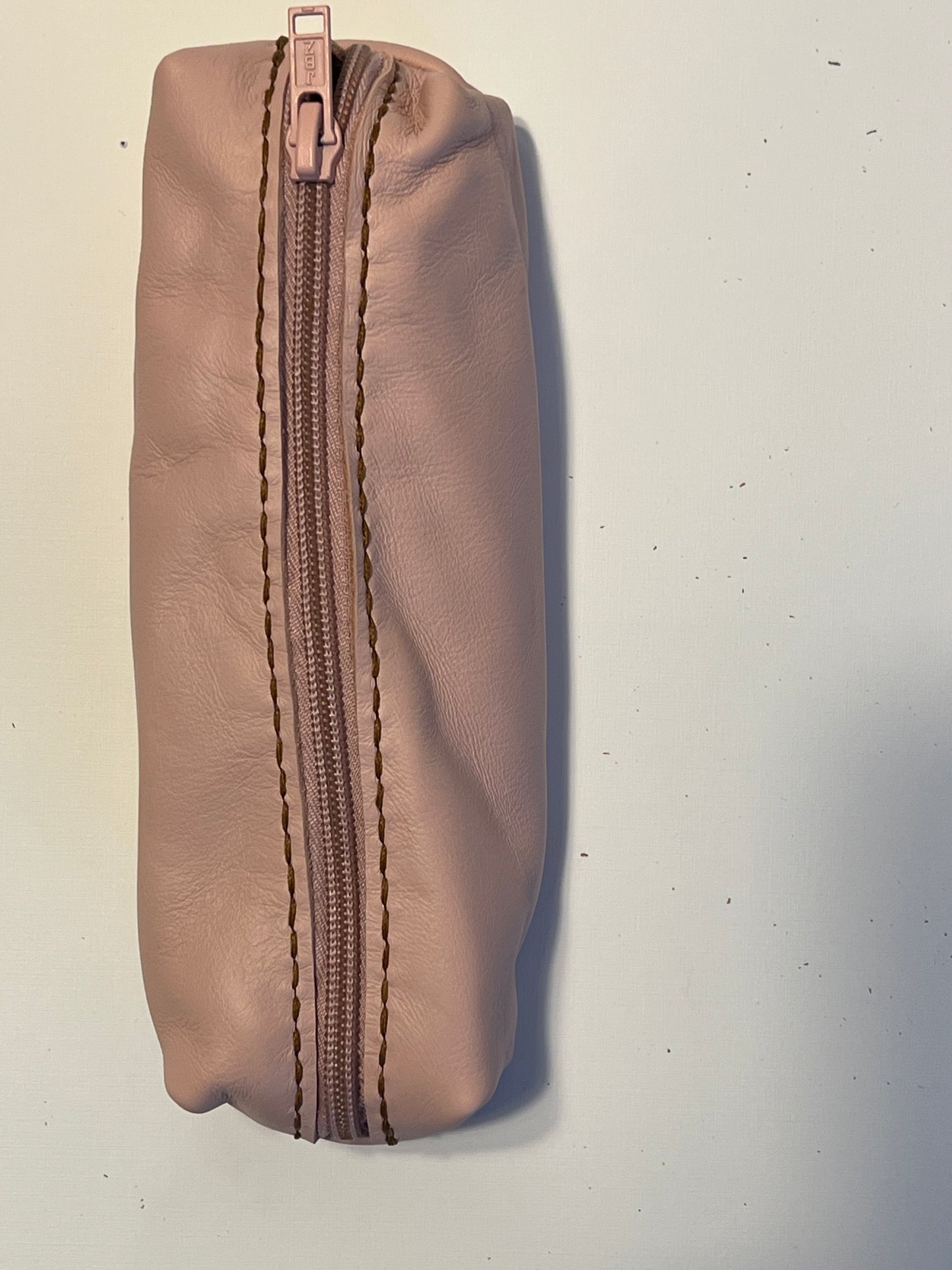 Leather Zip Notion Pouch - Leather - Hand Made