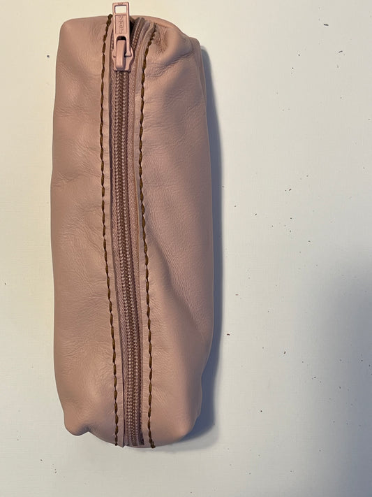 Leather Zip Notion Pouch - Leather - Hand Made