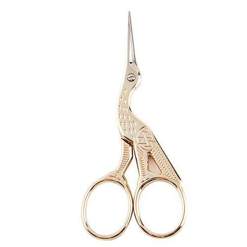 Scissors - Klasse black label embroidery - Stork - Gold