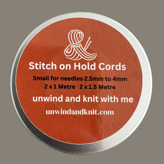 Knitting Cords - Stitch on Hold Cords - unwind and knit with me