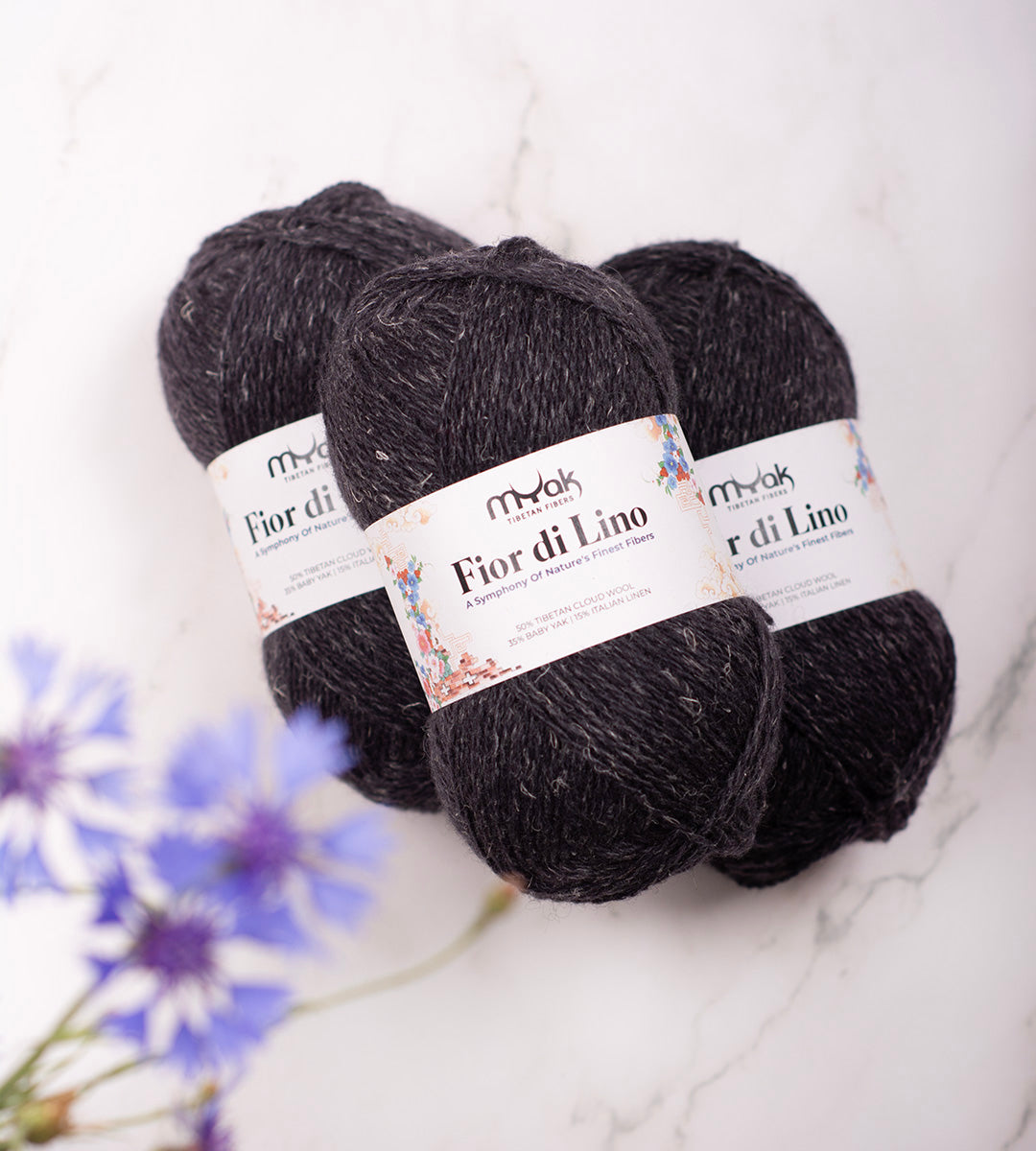 mYak Fior di Lino - 50% Tibetan Cloud Wool, 35% Baby Yak & 15% Italian Linen