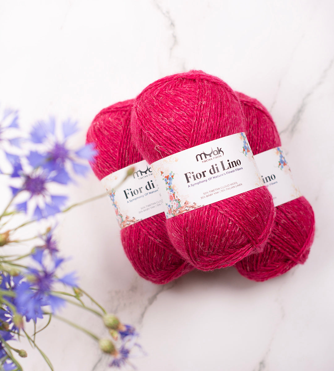 mYak Fior di Lino - 50% Tibetan Cloud Wool, 35% Baby Yak & 15% Italian Linen