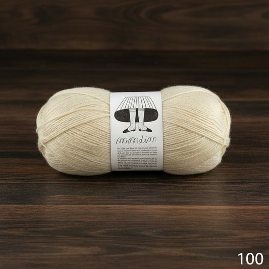 MONDIM Sock yarn 100% Fine Portuguese Wool 100g 385m