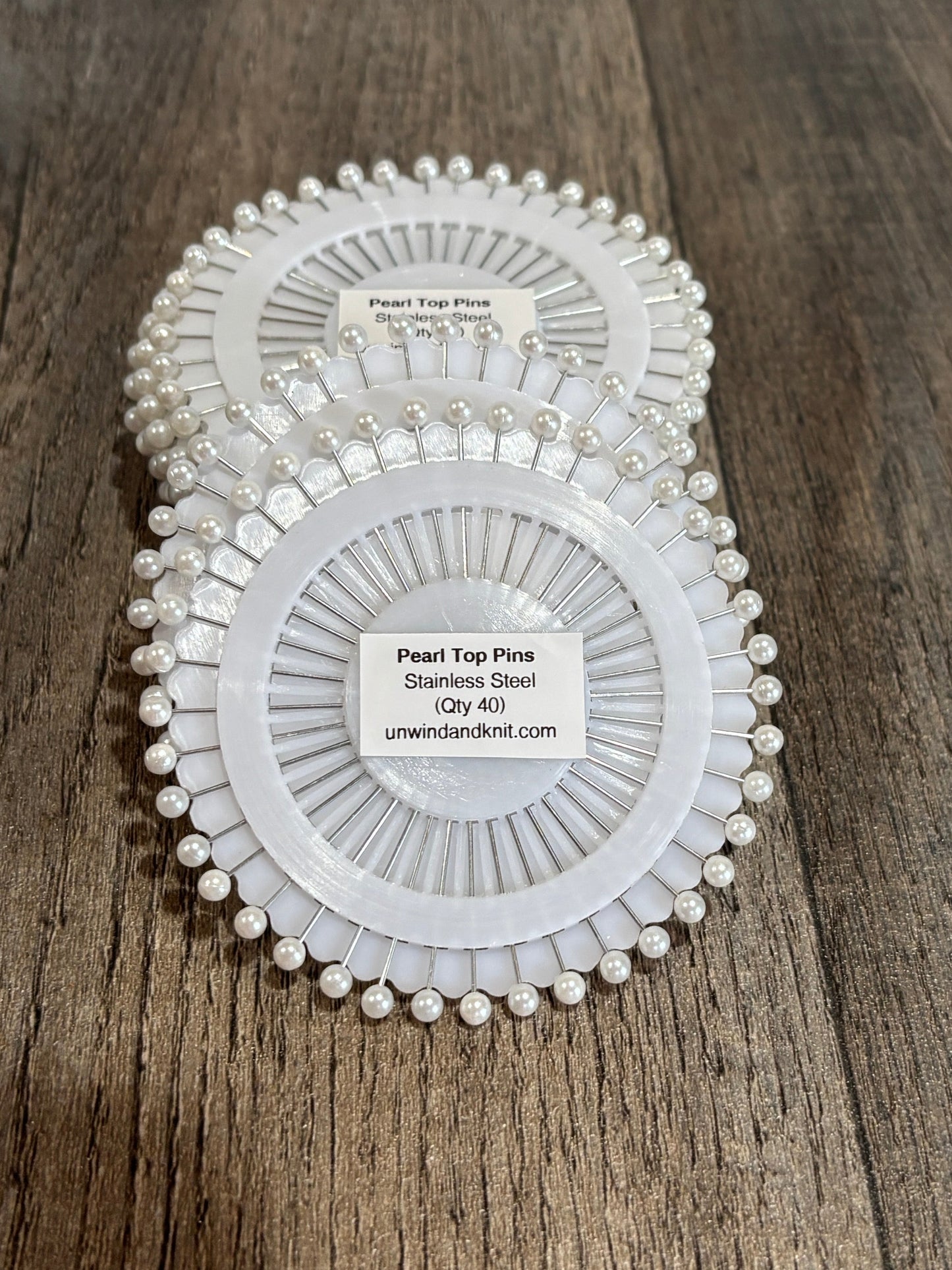 Pearl Top Pins - 40 per pack