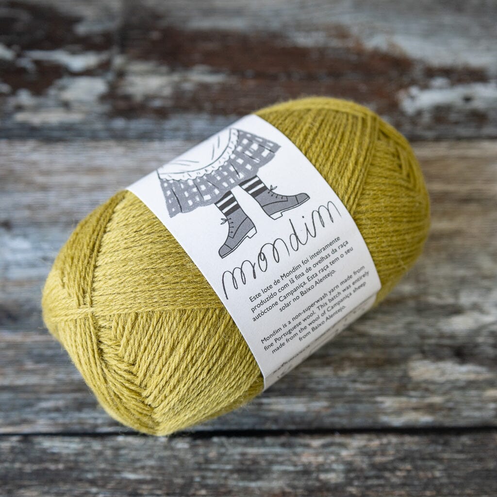 MONDIM non-superwash sock yarn - 100% fine portuguese wool 100g 385m