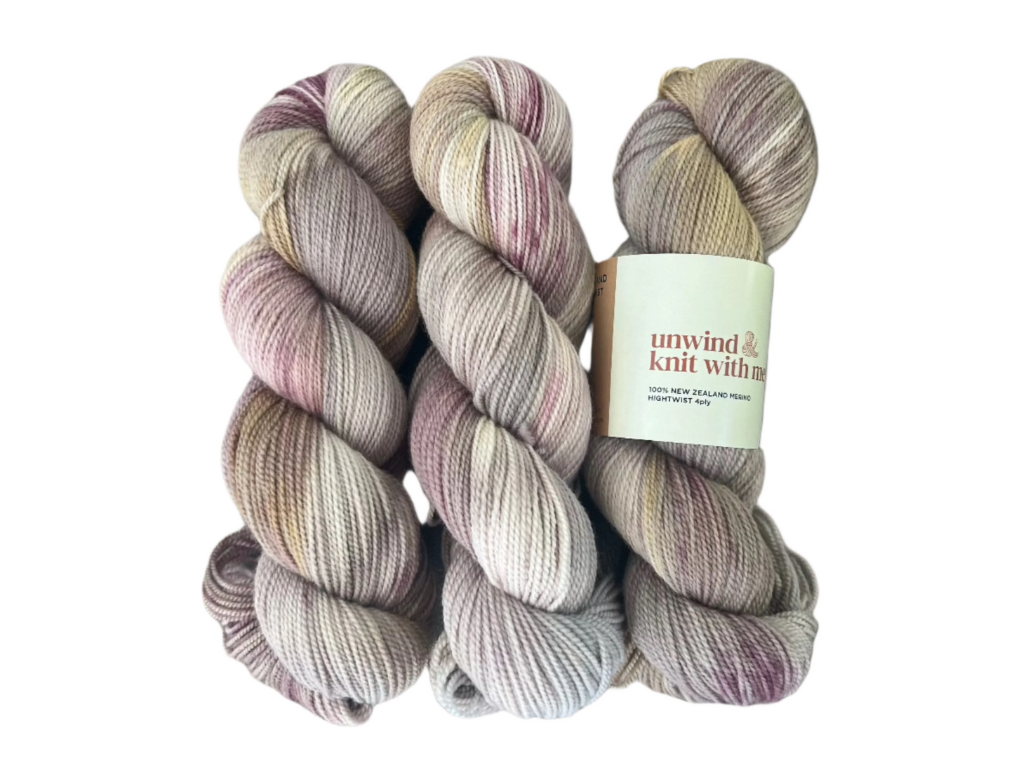New Zealand 100% Merino High Twist - 4 ply Fingering Weight 100g 400 meters