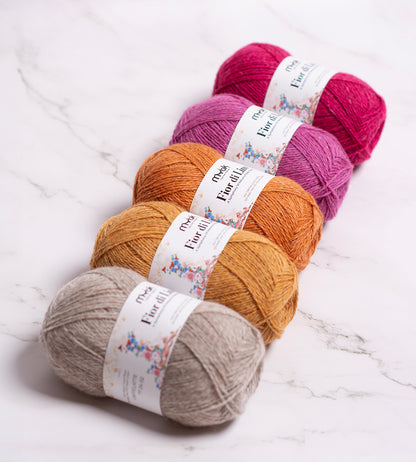 mYak Fior di Lino - 50% Tibetan Cloud Wool, 35% Baby Yak & 15% Italian Linen