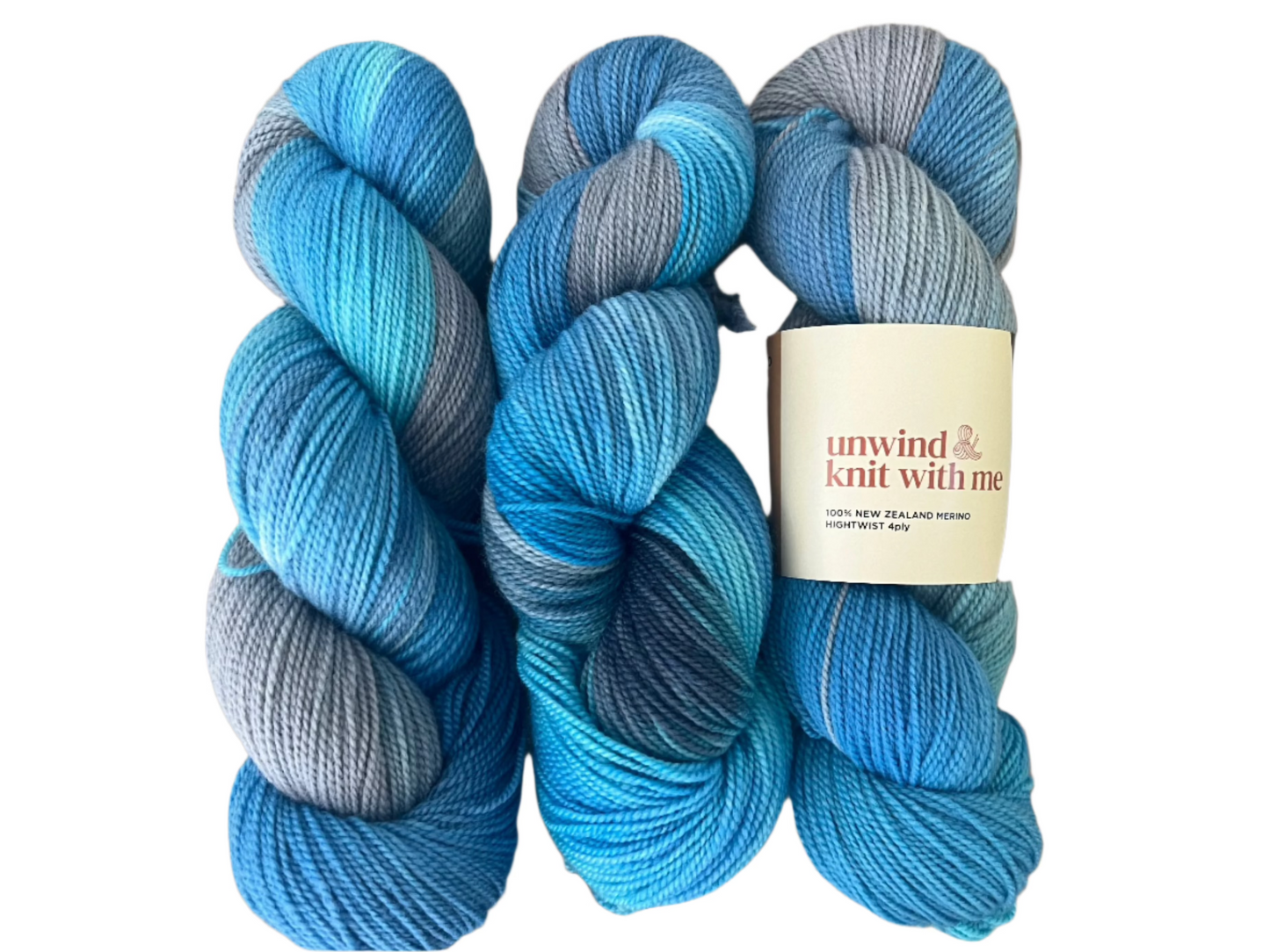New Zealand 100% Merino High Twist - 4 ply Fingering Weight 100g 400 meters