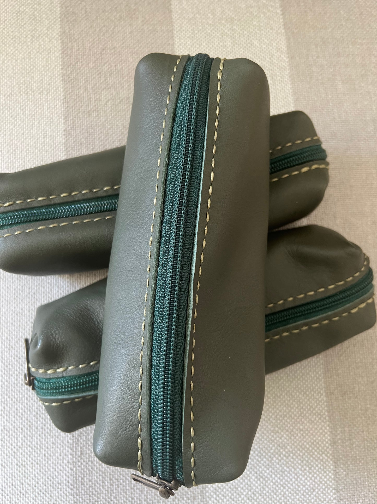 Leather Zip notion pouches - 100% leather - Hand Made