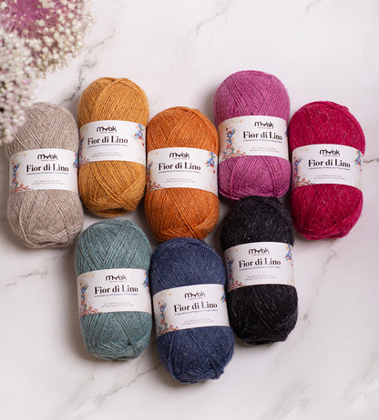 mYak Fior di Lino - 50% Tibetan Cloud Wool, 35% Baby Yak & 15% Italian Linen