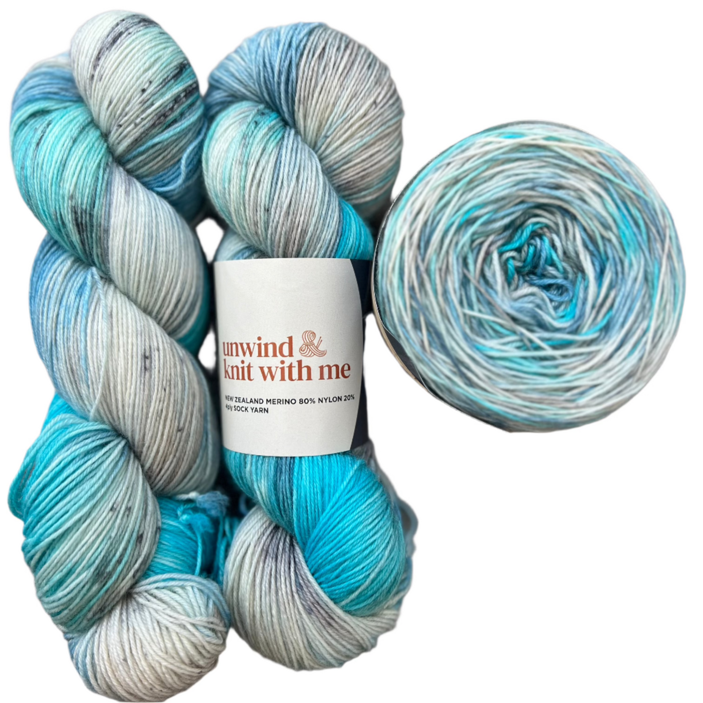 New Zealand Merino  - SOCK YARN 80/20 100g 400m -Worsted spun