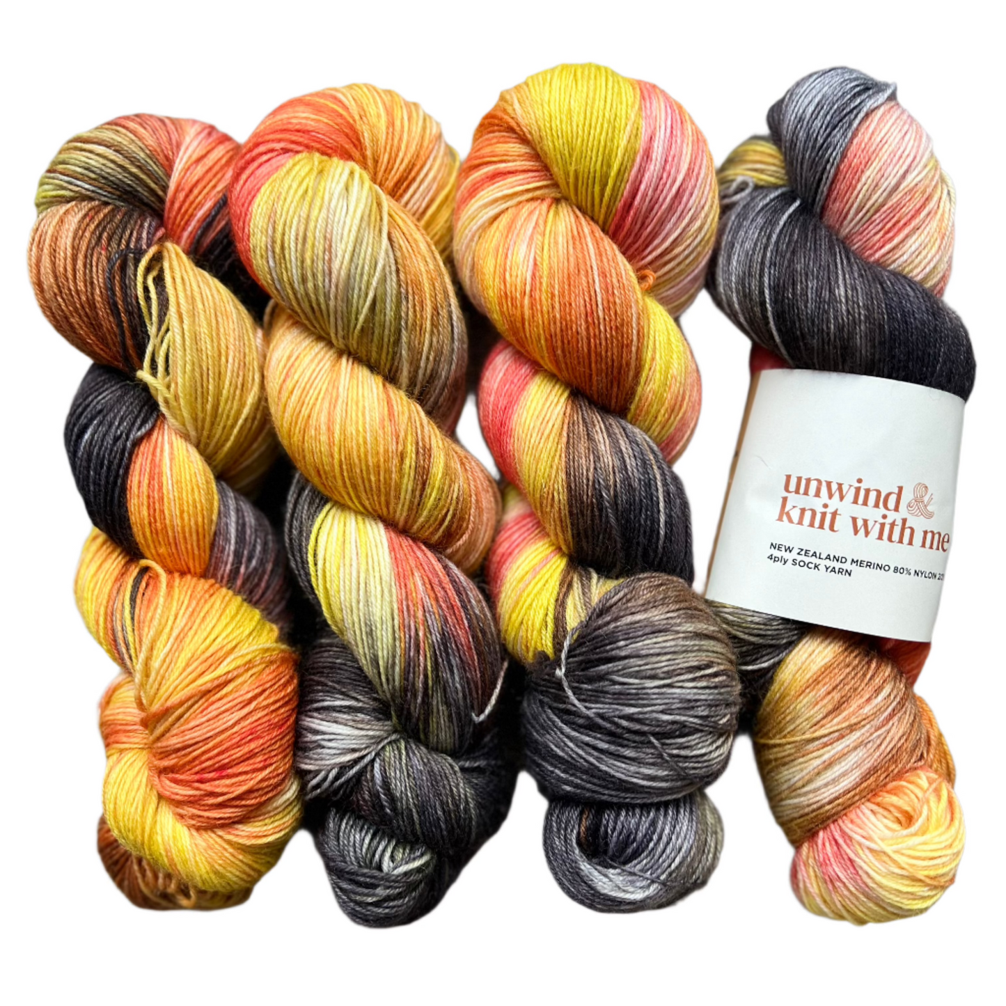 New Zealand Merino  - SOCK YARN 80/20 100g 400m -Worsted spun