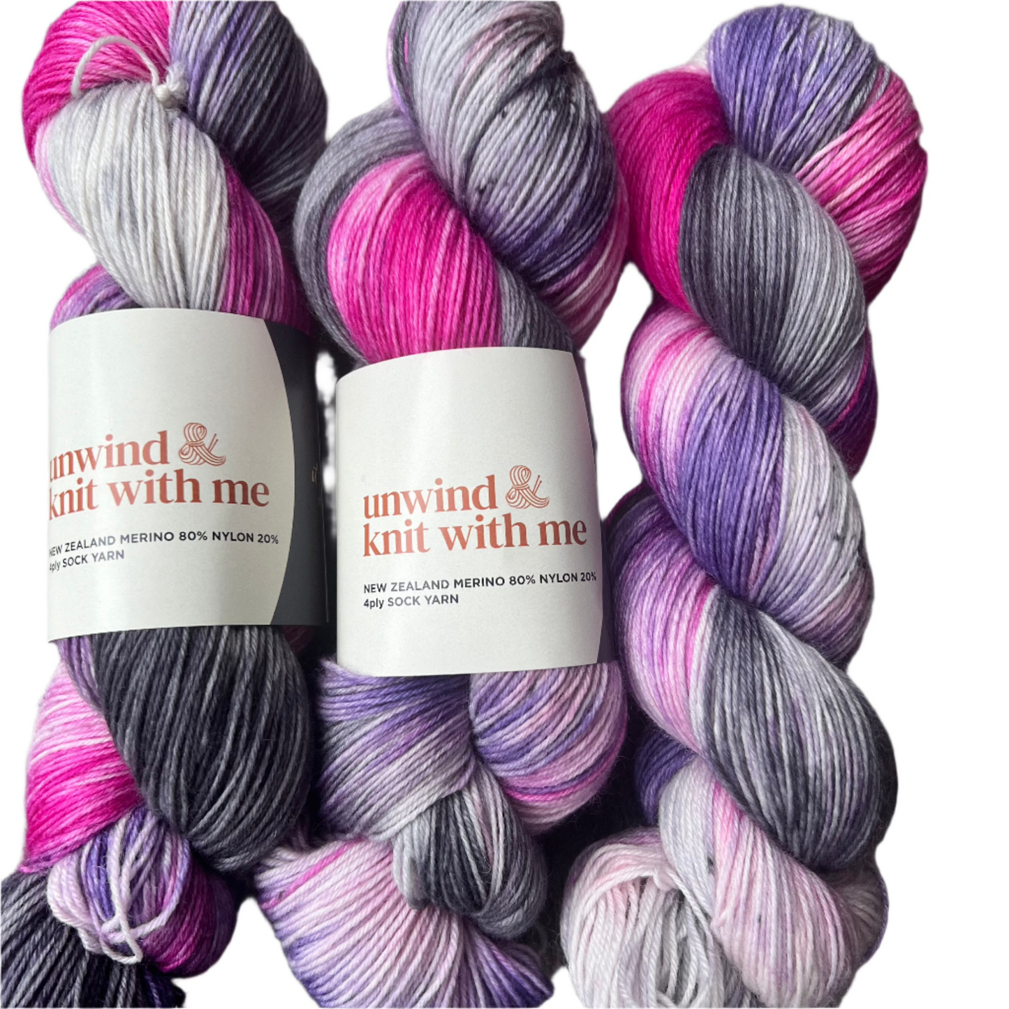 New Zealand Merino  - SOCK YARN 80/20 100g 400m -Worsted spun