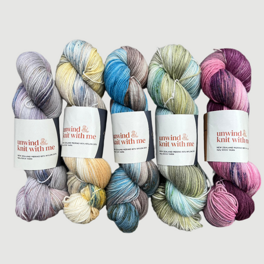 New Zealand  Merino  Sock Yarn 80/20 -Woolen Spun