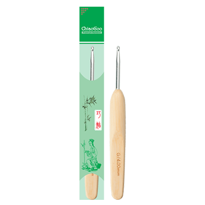 ChiaoGoo Crochet Hook Metal Head - Bamboo handle