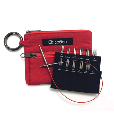 ChiaoGoo Shorties set - Red mini - Interchangeable